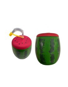 Karpuz Tasarımlı Pipetli Suluk 900 ML