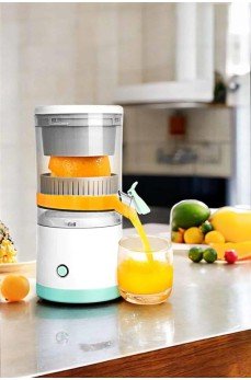 Katı Meyve Sıkacağı Taşınabilir USB Şarjlı Pratik Paslanmaz Çelik Bıçaklı