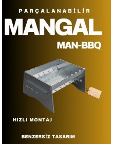 Katlanabilir Mangal - Portatif Katlanabilir Kamp ve Piknik Mangalı 1 MM Kalınlık