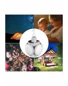 Katlanabilir Askılı Kamp Lambası 5 Kanatlı Pratik Güneş Enerjili