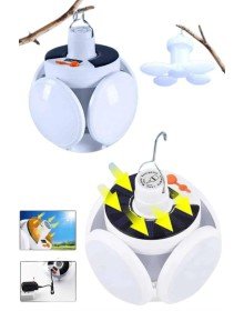 Katlanabilir Askılı Kamp Lambası 5 Kanatlı Pratik Güneş Enerjili