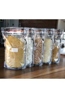 Kavanoz Görünümlü Kilitli Saklama Poşeti 620 ML (1 Adet )