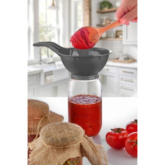 Kavanoz Hunisi - Konserve Reçel Hunisi Geniş Ağızlı - Saplı