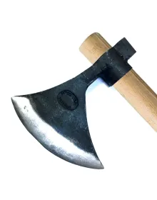 Keserli Saplı Büyük Ay Balta 90 cm - Dövme Çelikten