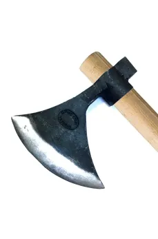 Keserli Saplı Büyük Ay Balta 90 cm - Dövme Çelikten Keserli Saplı Büyük Ay Balta 90 cm - Dövme Çelikten