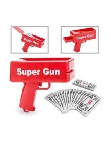 Kırmızı Çocuklara Özel Para Fırlatma Makinesi Para Saçma Tabancası