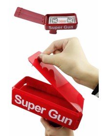 Kırmızı Parti Oyuncağı Para Saçma Fırlatma Tabancası Makinesi Super Money