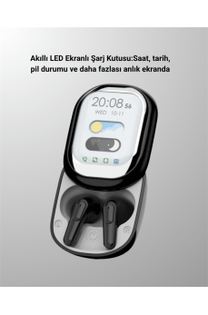 Kişiselleştirilebilir LED Ekranlı Bluetooth Kulaklık – Oyun & Müzik Modlu