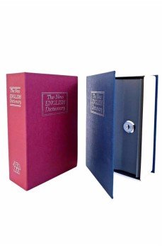 Kitap Görünümlü Gizli Kasa Büyük Boy Anahtarlı Kilitli Para Kasası