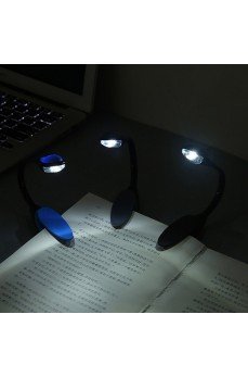 Kitap Okuma Işığı Led Booklight Kıskaçlı Pilli Model Led Işık