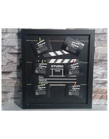 Klaket Tasarımlı İpli ve Mandallı Fotoğraf Çerçevesi