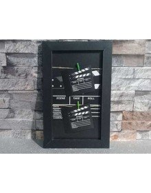 Klaket Tasarımlı İpli ve Mandallı Fotoğraf Çerçevesi No: 1