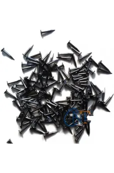 Klips, Menteşe, Ayağı Çivisi 9mm Çelik - Siyah 100gr