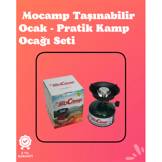 Kolay Ayarlanabilir Alevli ve Güvenli Metal Kamp Ocağı