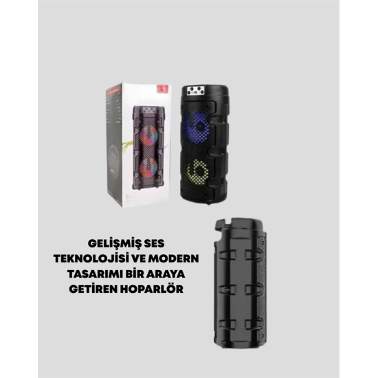 Kompakt Tasarım, Yüksek Ses Performansı – Çoklu Giriş Seçenekli Kablosuz Hoparlör (Bluetooth, USB, SD Kart, AUX)
