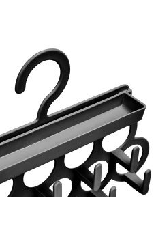 Kravat ve Şal Askısı - Takı ve Aksesuar Düzenleyici Askı - Siyah