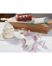 Krema Pompası Seti -Pasta Kek Süsleme Krema Şekillendirme Aparatı Seti