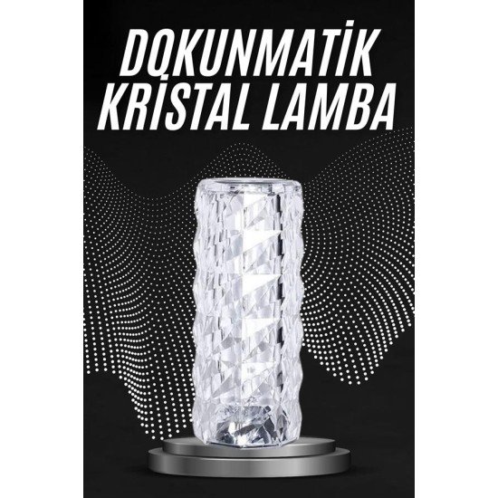 Kristal Lamba Masa Lambası Şarjlı Masa Lambası Dokunmatik Sensör Usb Şarjlı Kristal Lamba Masa Lambası Şarjlı Masa Lambası Dokunmatik Sensör Usb Şarjlı
