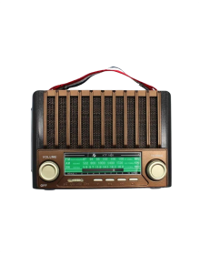 KTF-1428 Güneş Paneli Şarjlı Nostaljik Bluetooth Hoparlör – FM/AM/SW Radyo, USB/SD Desteği, Taşınabilir Tasarım