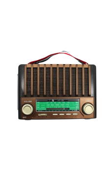 KTF-1428 Güneş Paneli Şarjlı Nostaljik Bluetooth Hoparlör – FM/AM/SW Radyo, USB/SD Desteği, Taşınabilir Tasarım