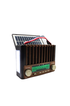 KTF-1428 Solar Enerjiyle Şarj Olabilen Bluetooth Nostalji Hoparlör – Taşınabilir, Güçlü Ses, MP3 Okuyucu