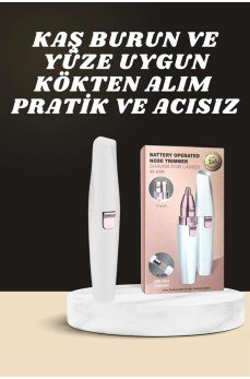 Kulak Burun ve Yüz Epilasyon Aleti ve Yüz Masaj Aleti İkili Cilt Bakım Seti