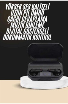 Kulak İçi Bluetooth Kulaklık Rgb Işıklı Çift Mikrofonlu iOS/Android Uyumlu BT 5.2