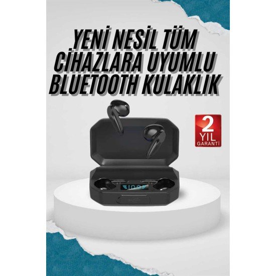Kulak İçi Bluetooth Kulaklık Rgb Işıklı Çift Mikrofonlu iOS/Android Uyumlu BT 5.2
