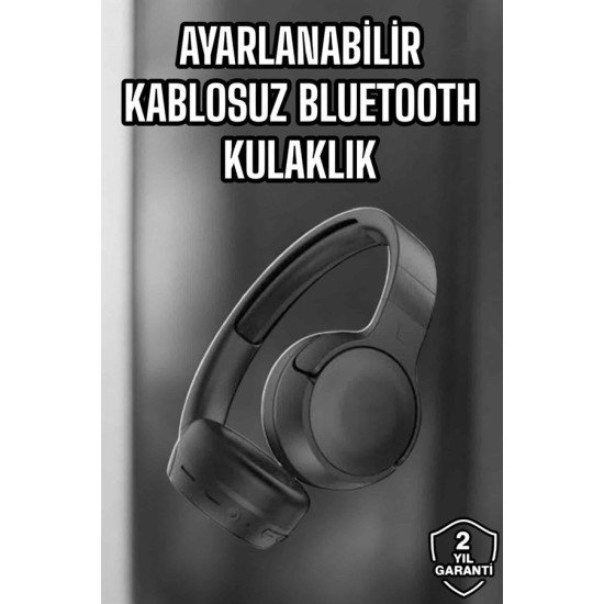 Kulak Üstü Kablosuz Bluetooth Kulaklık Gürültü Önleyici Uzun Şarj Süreli Kulak Üstü Kablosuz Bluetooth Kulaklık Gürültü Önleyici Uzun Şarj Süreli
