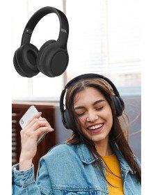Kulak Üstü Kablosuz Bluetooth Kulaklık Gürültü Önleyici Uzun Şarj Süreli