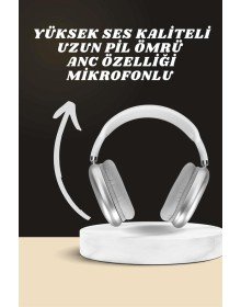 Kulak Üstü P9 Kablosuz Bluetooth Kulaklık ve 7 Kordonlu Akıllı Saat