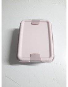 Kulplu Beslenme Kabı  2 Bölmeli Mandallı Diyet Kabı -Çatal Kaşık Dahildir