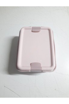 Kulplu Beslenme Kabı  2 Bölmeli Mandallı Diyet Kabı -Çatal Kaşık Dahildir