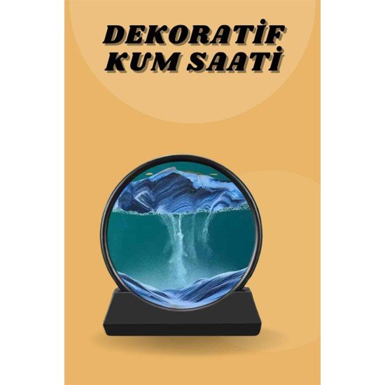 Kum Saati Yuvarlak Şık Kum Tablosu Dekoratif Kum Sulu Kum Saati Kum Saati Yuvarlak Şık Kum Tablosu Dekoratif Kum Sulu Kum Saati