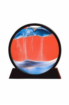 Kum Saati Yuvarlak Şık Kum Tablosu Dekoratif Kum Sulu Kum Saati