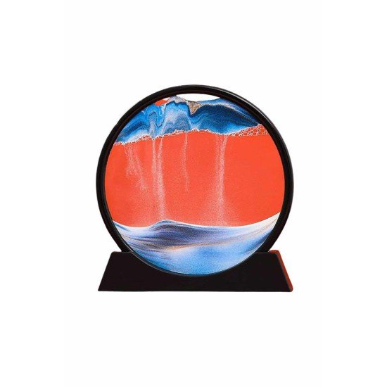 Kum Saati Yuvarlak Şık Kum Tablosu Dekoratif Kum Sulu Kum Saati Kum Saati Yuvarlak Şık Kum Tablosu Dekoratif Kum Sulu Kum Saati