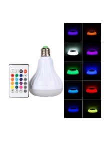 Kumandalı RGB Led Işık Bluetooth Hoparlör Ses Lambası Renkli Ampul