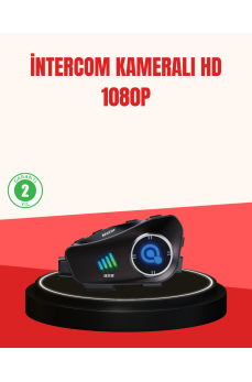 Q28 Kameralı Motosiklet Kask Kulaklık Bluetooth 5.3 Su Geçirmez 1080P HD