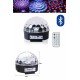 Küre Disko Topu Müzik Çalar Renkli Lazer Işıklı Bluetooth Disko Parti Işığı Kumandalı