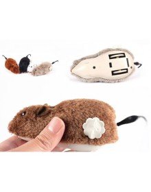 Kurmalı Kedi Eğitim Oyuncağı Tüylü Fare