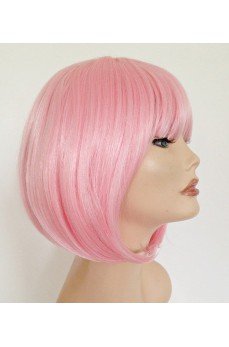 Küt Peruk - Toz Pembe (Açık Pembe)