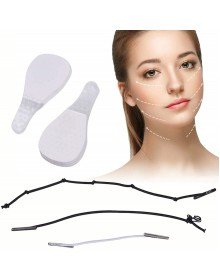 Lastikli Yüz Kaş Göz Boyun Gerdirme Kaldırma Bantları 40 Adet