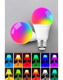 Led Ampul Enerji Dostu RGB Işıklı 100W Led Işık