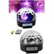 Led Işık Disko Topu Bluetooth Hoparlörlü USB Müzik Çalar Kumandalı