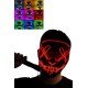 Led Işıklı Neon Maske Cadılar Bayramı Maskesi Korkunç Korku Maskesi Led Işıklı Neon Maske Cadılar Bayramı Maskesi Korkunç Korku Maskesi