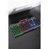 Led Işıklı  Klavye Usb Girişli RGB Işıklı Q Klavye Mouse Hediyeli