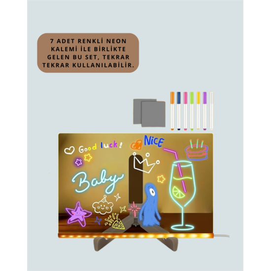 IŞIKLI YAZI TAHTASI