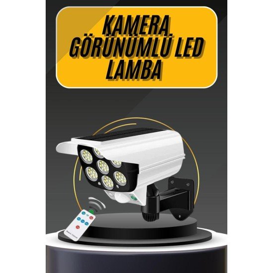 LED Lamba-Güneş Paneli Destekli Uzaktan Kumandalı Solar LED Lamba