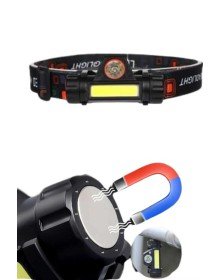 Ledli Şarjlı Kafa Lambası LED Şarjlı Su Geçirmez Kafa Feneri