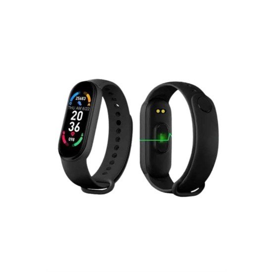 M6 Akıllı Bileklik Siyah Adımsayar Spor Takibi Android ve İOS Uyumlu M6 Akıllı Bileklik Siyah Adımsayar Spor Takibi Android ve İOS Uyumlu